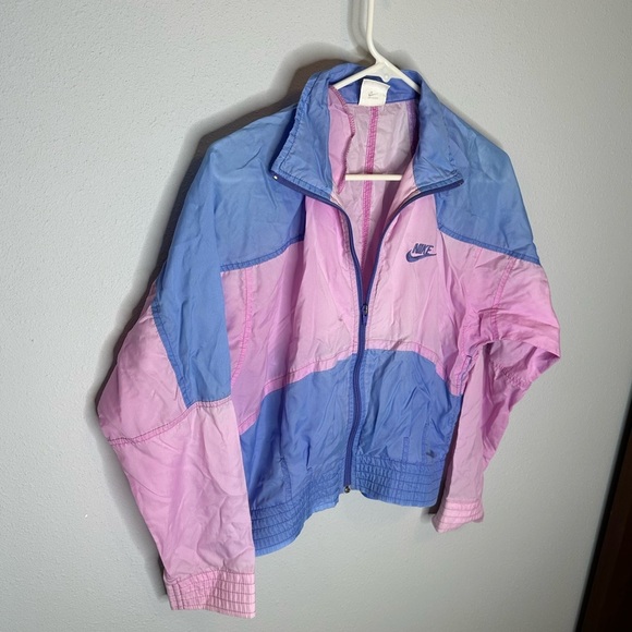 Vintage Nike windbreaker women’s size small pink purple zip up - Picture 2 of 6